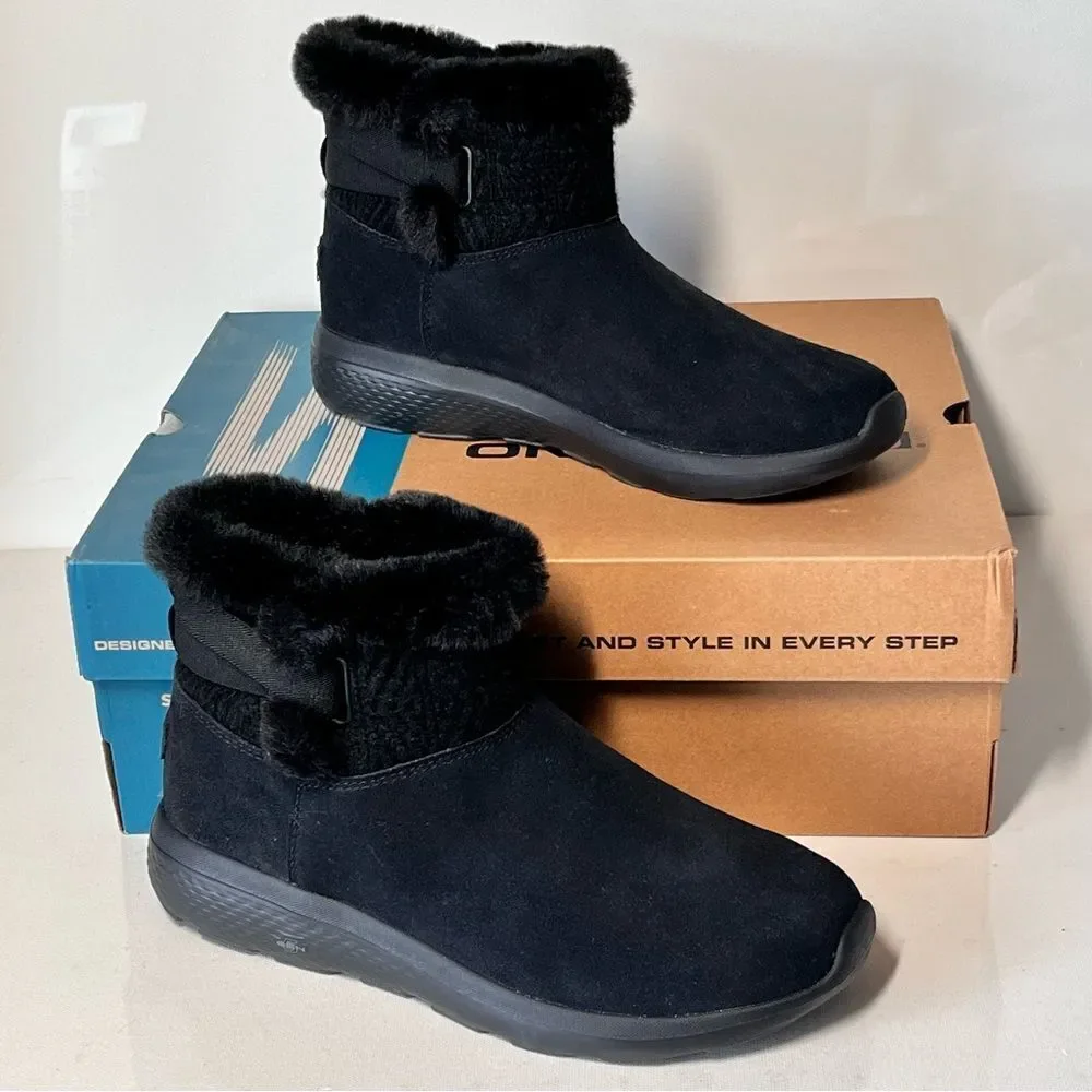 Skechers On-the-GO City Winter Gleam Water Repellent Suede Boots
